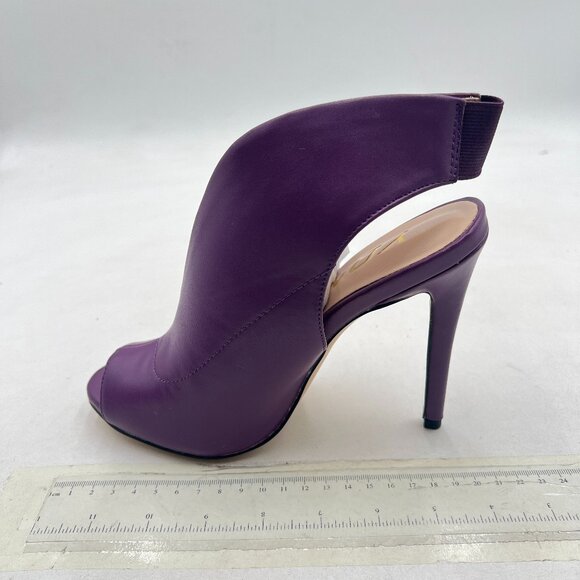 YDN Purple Chic Slingback Peep Toe Stiletto High Heel Ankle Boots Cutout Sandals - Picture 2 of 8